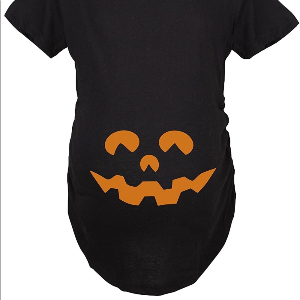 Maternity Halloween ruched shirt